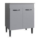 Ver imagem 1 de Balcão de Cozinha Light 2 Portas 1 Prateleira Cinza - Irm Móveis