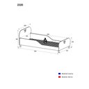 Ver imagem 2 de Cama Solteiro Multimóveis Mdf para Colchão 188cmx88cm Branca