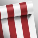 Ver imagem 3 de Papel de Parede Listras Fortes Classic - Vermelho