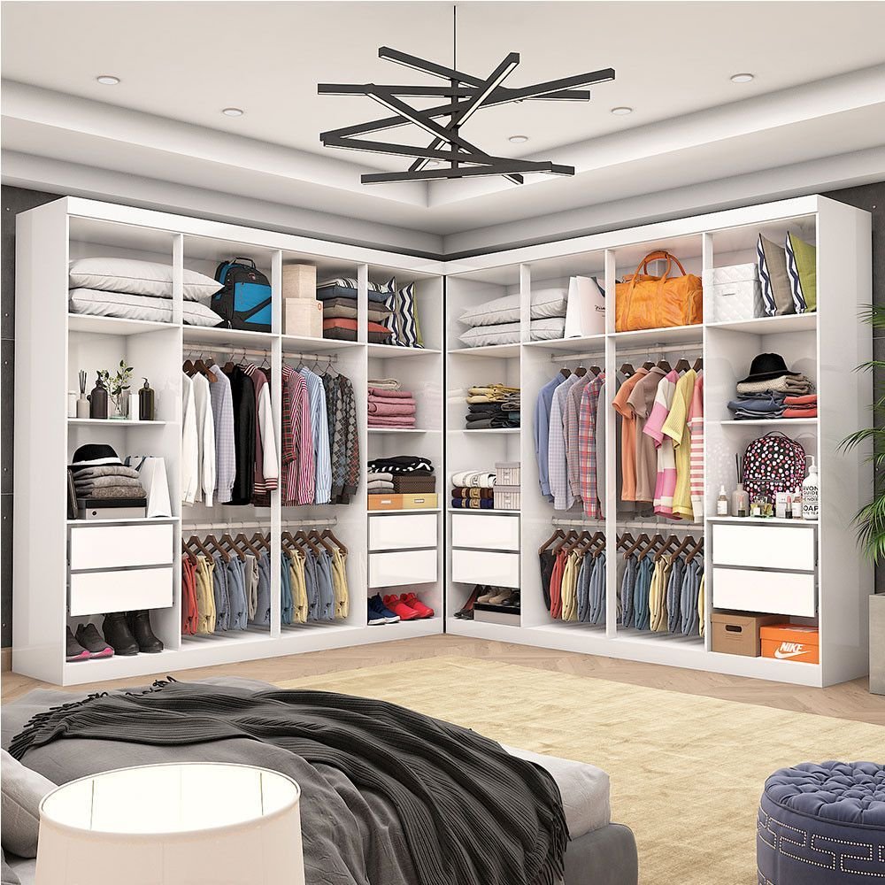 Closet Casal Duplo Rubi 8 Gavetas | MadeiraMadeira