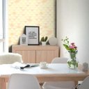 Ver imagem 2 de Papel de Parede Triângulo Mix - Laranja