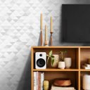 Ver imagem 1 de Papel de Parede Triângulo Mix - Cinza