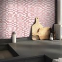 Ver imagem 1 de Adesivo Destacável Pastilha Mix Rosa - 15 x 15cm - 36 unidades