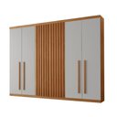 Ver imagem 2 de Guarda Roupa Casal Kiev 100 Mdf 6 Portas e 4 Gavetas