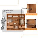 Ver imagem 4 de Guarda Roupa Casal Kiev 100 Mdf 6 Portas e 4 Gavetas