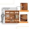 Guarda Roupa Casal Kiev 100 Mdf 6 Portas e 4 Gavetas - 4