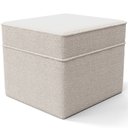 Ver imagem 4 de Poltrona de Amamentação com Balanço e Puff Mavie L02 Bouclê Creme - Lyam Decor