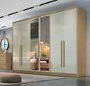 Ver imagem 2 de Guarda Roupa 6 Portas 6 Gavetas com Espelho Robust Cumaru Fendi