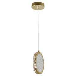 Pendente Dourado Urano Cristal Lavabo Sala Quarto Cabeceira - 2