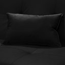 Ver imagem 7 de Sofá Cama Silver 3 Lugares Reclinável 1,92 Material Sintético Preto - Star Confort