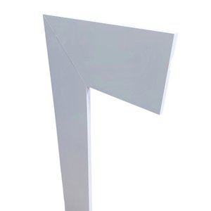 Moldura / Guarnição de Poliestireno Branco Liso 10cm de Altura por Metro - Formix 3d