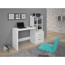 Ver imagem 3 de Escrivaninha com Estante 2 Gavetas Alana Jcm Móveis