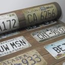 Ver imagem 4 de Papel de Parede Placa Automotiva Vintage - 0,58 x 3,00m - Rolo