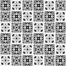 Papel de Parede Azulejo Badalona Preto e Branco - 20 x 20cm - 25 unidades - 3