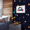 Ver imagem 1 de Papel de Parede Espaço - Azul Escuro