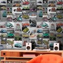 Ver imagem 2 de Papel de Parede Fusca Vintage - 0,58 x 3,00m - Rolo