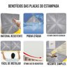 Kit 4 Placas 3D Adesiva Estampada 1m² 50x50 Cimento Queimado - 5