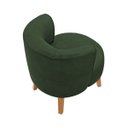 Ver imagem 5 de 2 Cadeiras Decor para Recepção Aconchegante Resistente Tecido Veludo Macia Pés de Madeira