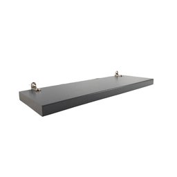 Kit 2 Prateleiras 100% MDF cor GRAFIT 30x10x1,5cm + Suporte de instalação - 6