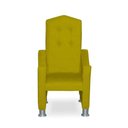 Ver imagem 1 de Mini Cadeira Poltrona Infantil Troninho Decorativa Suede Amarelo