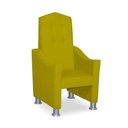 Ver imagem 4 de Mini Cadeira Poltrona Infantil Troninho Decorativa Suede Amarelo