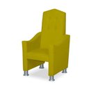 Ver imagem 5 de Mini Cadeira Poltrona Infantil Troninho Decorativa Suede Amarelo