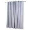 Cortina Corta Luz Tecido Brilho Liso Bella Janela 260x230 cm Branco - 3