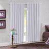 Cortina Corta Luz Tecido Brilho Liso Bella Janela 260x230 cm Branco - 1