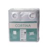 Cortina Corta Luz Tecido Brilho Liso Bella Janela 260x230 cm Branco - 5