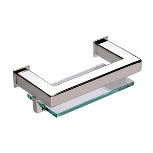 Porta Sabonete Saboneteira de Banheiro em Aço Inox Polido Brilhante Linha Larissa Stainless