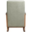 Ver mais imagens de Poltrona de Amamentação com Balanço Base Nina Líria D02 Bouclê Verde Oliva C-199 - Lyam Decor