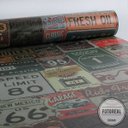 Ver imagem 3 de Papel de Parede Garagem Vintage - 0,58 x 3,00m - Rolo