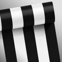 Ver imagem 2 de Papel de Parede Listras Fortes Classic - Preto