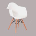 Ver imagem 7 de Cadeira Charles Eames Eiffel com Braço Branco Polipropileno Cozinha Sala Estar Mesa Jantar