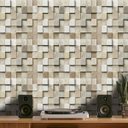 Ver imagem 2 de Papel de Parede Madeira Cubos - 0,58 x 3,00m - Rolo