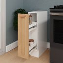 Ver imagem 4 de Balcão Porta Tempero Planejado 20cm sem Tampo Arizona CabeCasa MadeiraOriginals Marrom/Figueira/Branco