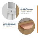 Ver imagem 5 de Balcão Porta Tempero Planejado 20cm sem Tampo Arizona CabeCasa MadeiraOriginals Marrom/Figueira/Branco
