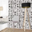 Ver imagem 1 de Papel de Parede Jornal Vintage - 0,58 x 3,00m - Rolo