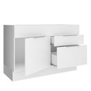 Ver imagem 4 de Balcão de Pia Madesa Stella 1 Porta e 2 Gavetas Branco Cor:Branco