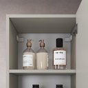Ver imagem 4 de Armário Organizador para Banheiro Prodecor CP7020 Arenas com Espelho 1 Porta e Abertura Flexível