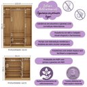 Ver imagem 3 de Quarto de Bebê Completo Berço Americano 3x1 Colchão Pirulito Multimóveis Mp4629 Madeirado/off