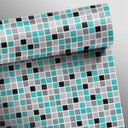 Ver imagem 3 de Adesivo Destacável Pastilha Mix 3D Turquesa - 20 x 20cm - 18 unidades