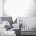 Ver imagem 1 de Papel de Parede Arabesco Clear - Várias Cores - Cinza