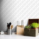 Ver imagem 2 de Papel de Parede Círculos 3D Branco - 0,58 x 3,00m - Rolo