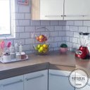 Ver imagem 3 de Papel de Parede Azulejo Metrô - Várias Cores - Branco
