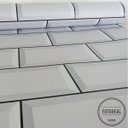 Ver imagem 2 de Papel de Parede Azulejo Metrô - Várias Cores - Branco