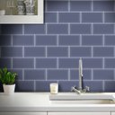 Ver imagem 2 de Papel de Parede Azulejo Metrô - Várias Cores - Azul