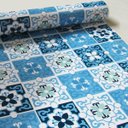 Ver imagem 3 de Papel de Parede Azulejo Berga - Várias Cores - Azul