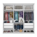 Ver imagem 6 de Guarda Roupa Casal 3 Portas de Correr 4 Gavetas e 3 Espelhos Barcelona -Mt- Rei de Casa Branco