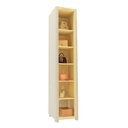 Ver imagem 3 de Guarda-Roupa Modulado Lúmine 1 Porta com Vidro e LED 100% MDF Off White - Pnr Móveis
